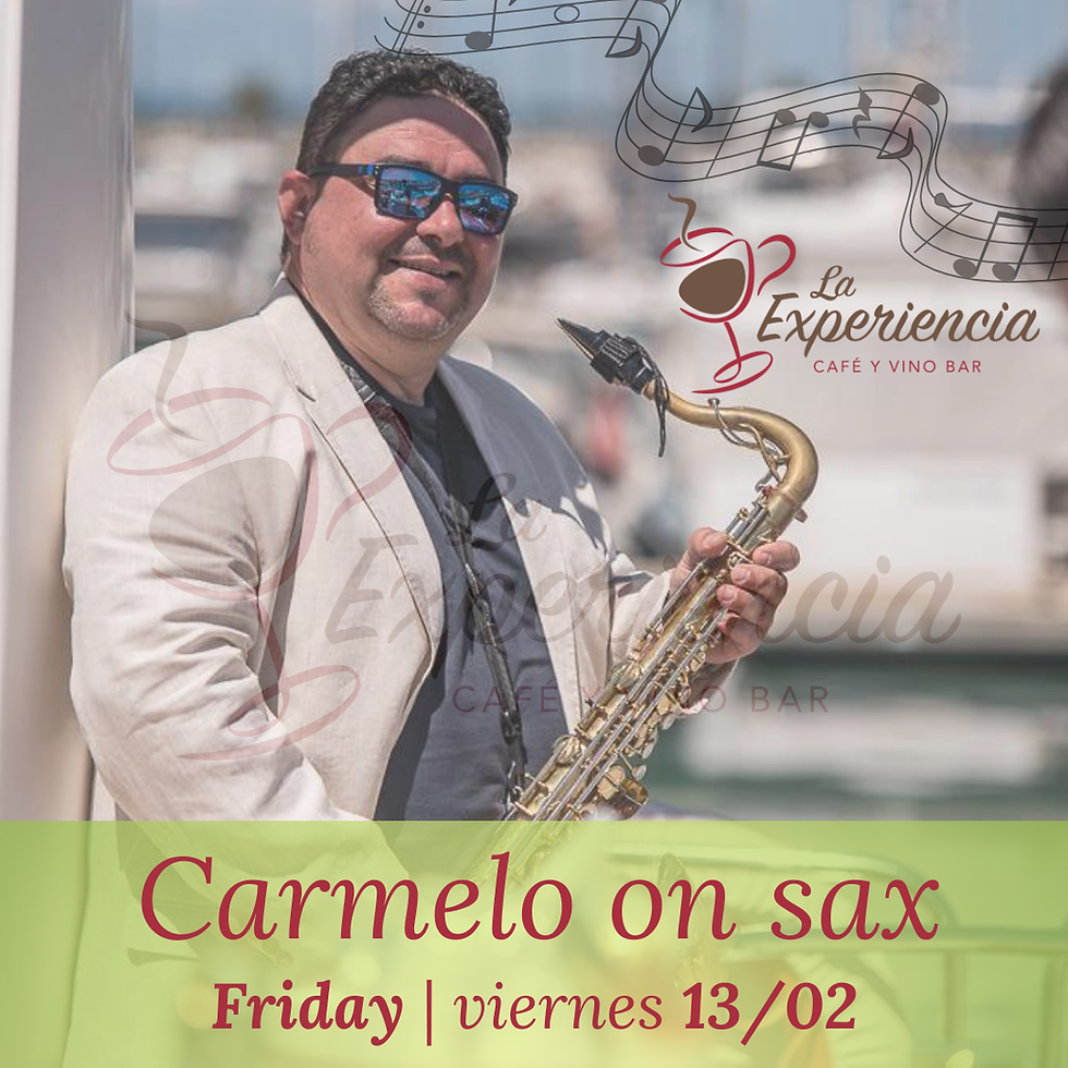 13/02 Saxofonist 🎷🎶🎵 Carmelo Fresneda 😎    