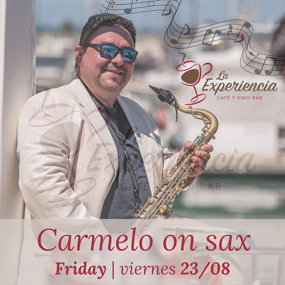 23/08 !!NEW!! Saxofonist 🎷🎶🎵 Carmelo Fresneda 😎