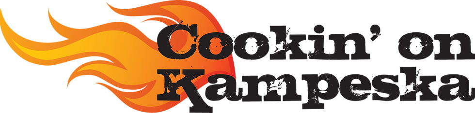 Cookin' on Kampeska linear flame logo
