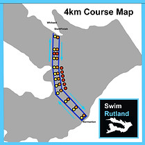 SwimRutland 4km Course Map