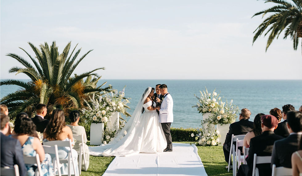 Jennifer & Anthony's Wedding at Bel-Air Bay Club (Credit: @amariproductions)