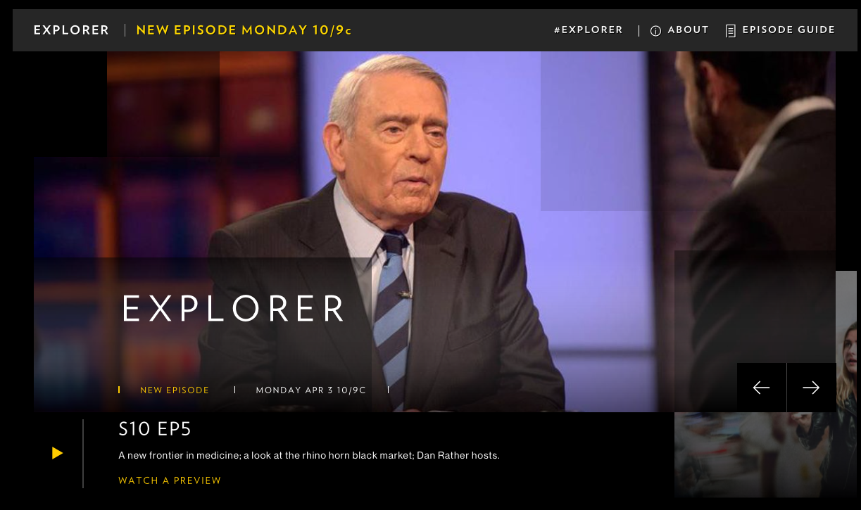 "Explorer" Nat Geo