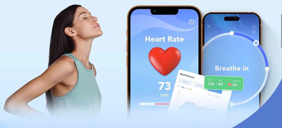 BreathNow app includes guided videos for natural techniques to lower blood pressure: breathing exercises, meditation, walking, isometric exercises, stretching and yoga, calming music and VO2max training