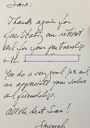 Image of thank you note