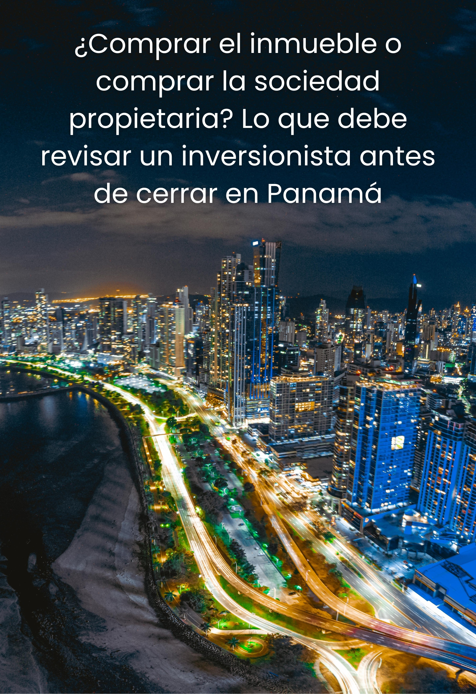 imagen de la ciudad de panama e noche