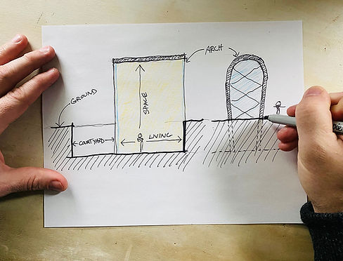 Introverted House Sketch