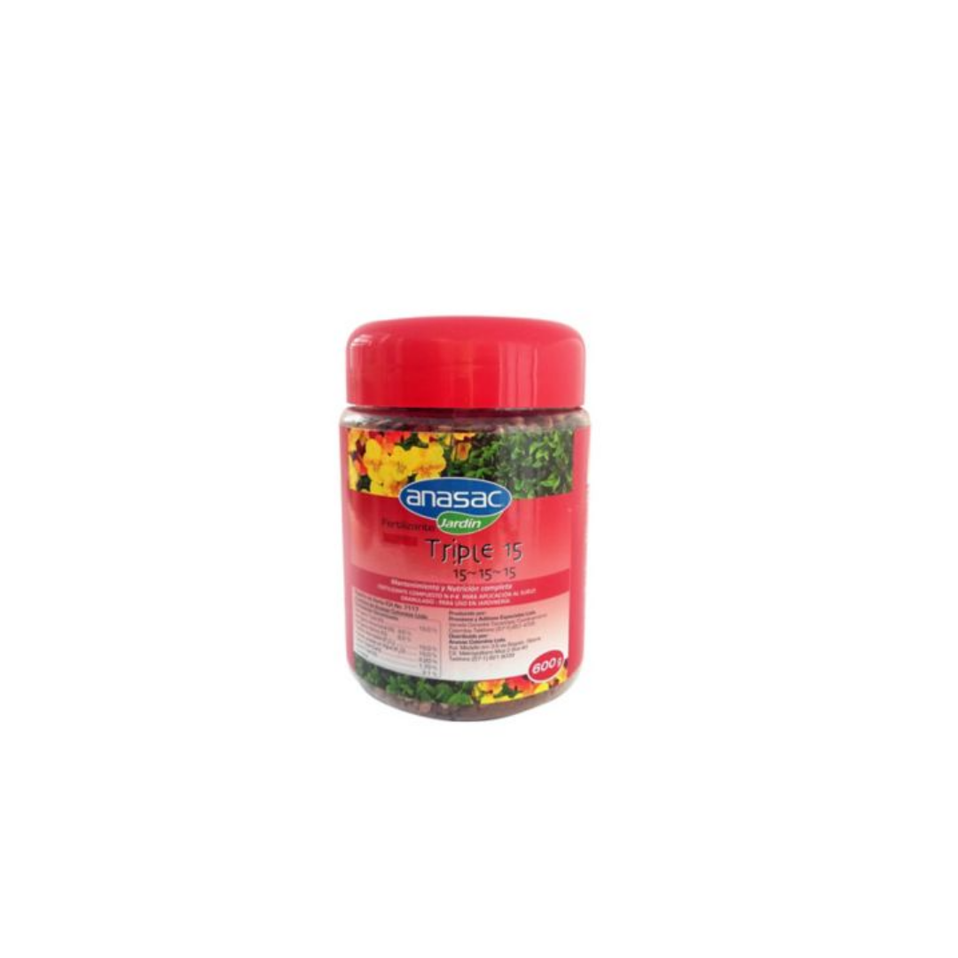 Fertilizante Triple 15 x 600 G. Tarro