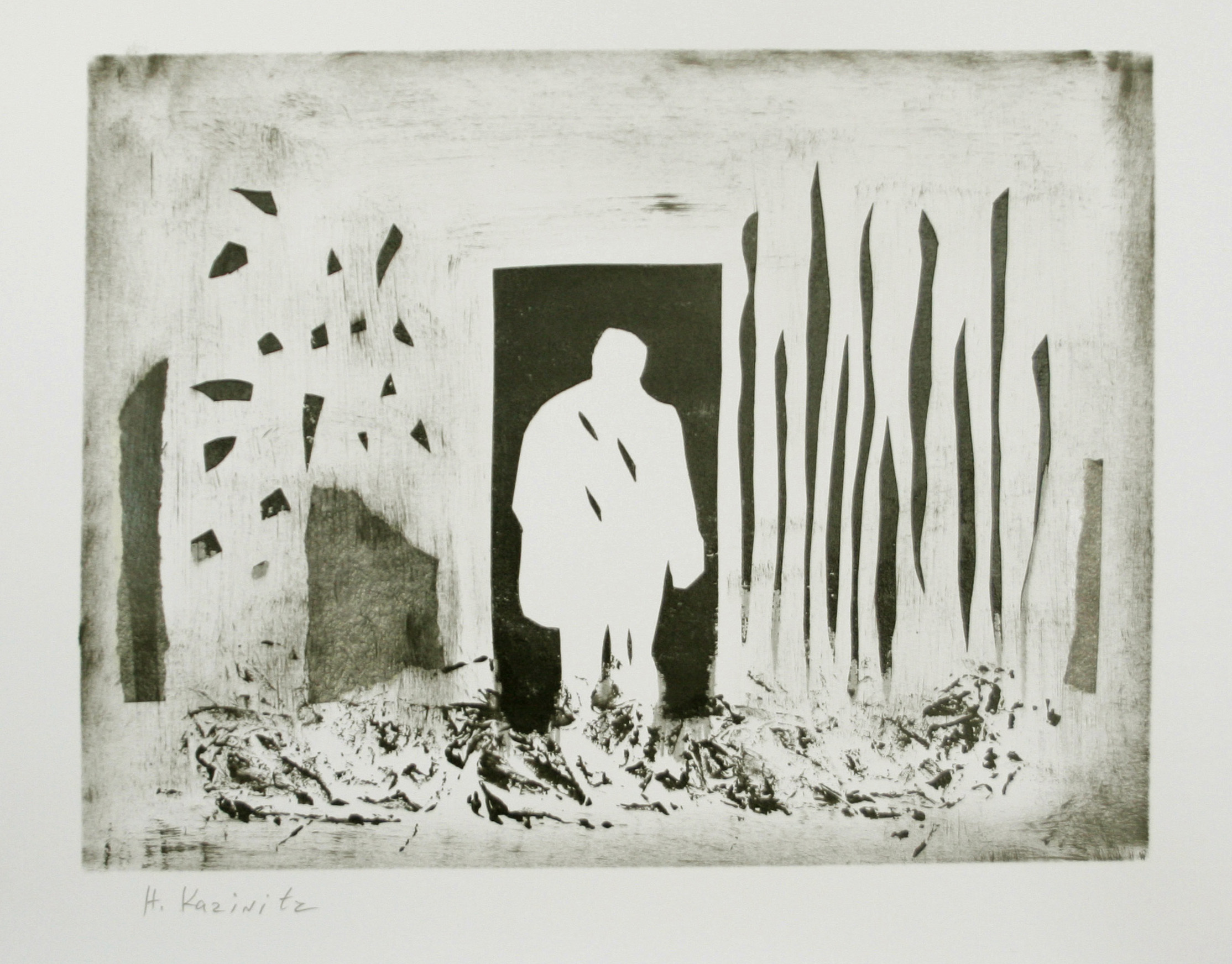 3- Hagit Kazinitz- White figure- 40X30