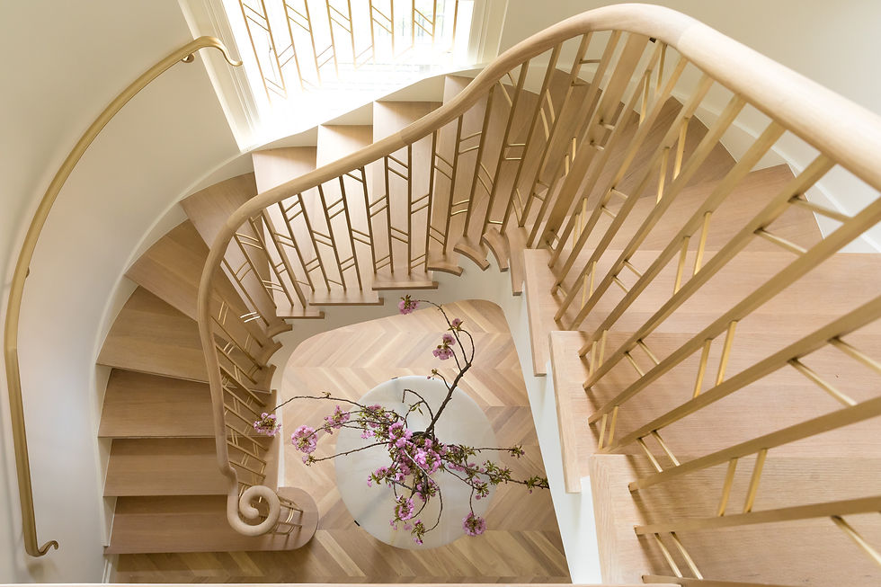 Irving Place- Brass radius stair