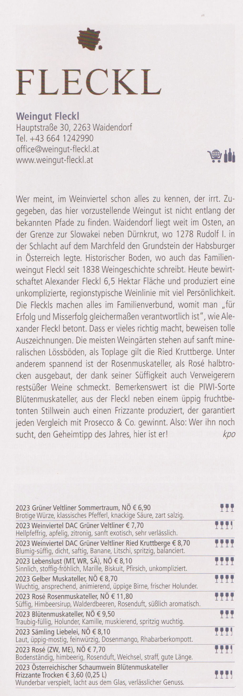 Weingut Fleckl weinpur Guide 2024