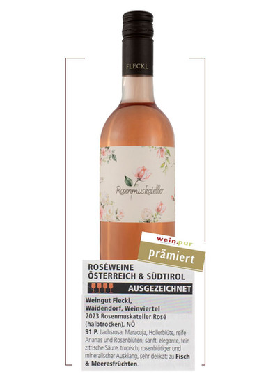 Rosenmuskateller prämiert