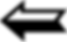 Black and White Left Arrow