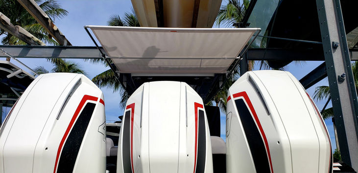 2021 Fountain 38SC Boat Shade Solution