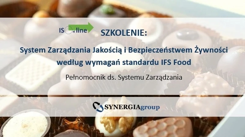 SZKOLENIE ONLINE: System Zarządzania Jakością według wymagań normy ISO 9001:2015 
omówienie kluczowych wymagań normy