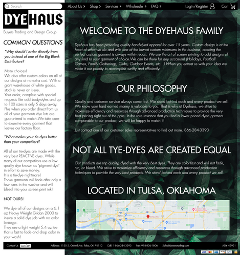 About Us Page - Desktop
