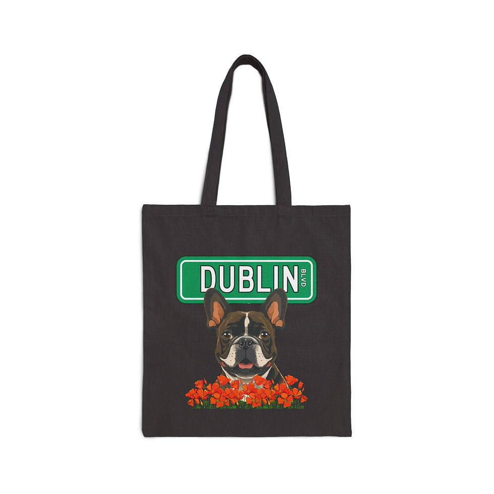 Thumbnail: Dublin | French Bulldog  | Canvas Tote/bag
