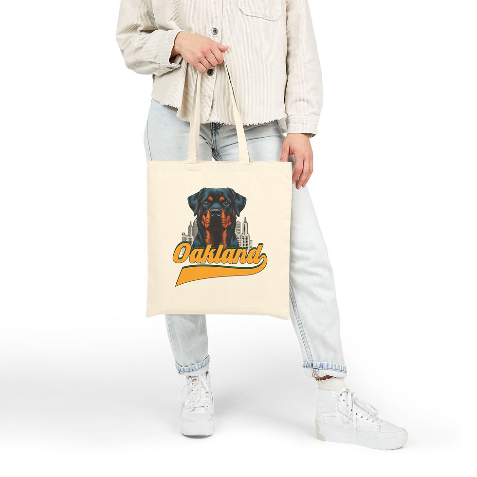 Thumbnail: Oakland | Rotweiler and Oakland Text Print