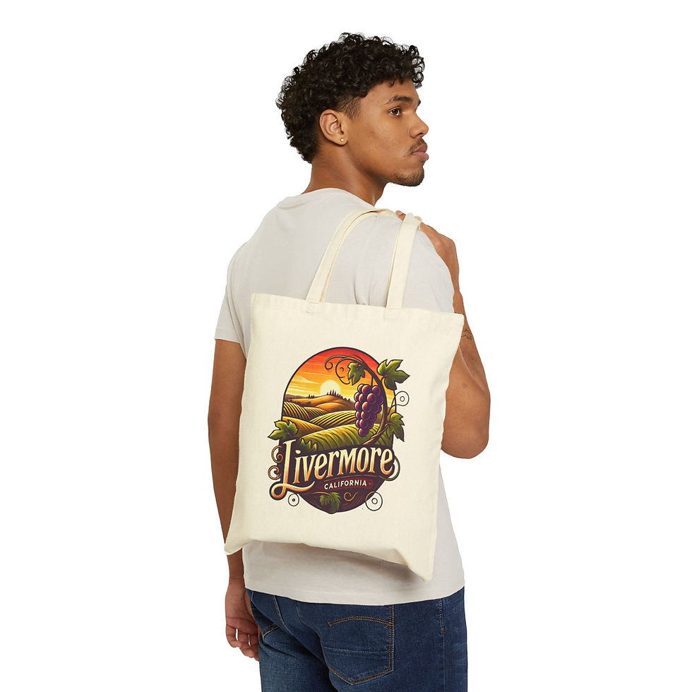 Thumbnail: Livermore "WineCountry" Canvas Totebag 