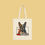 Thumbnail: Dublin| Frenchie California State Flag Canvas Tote Bag