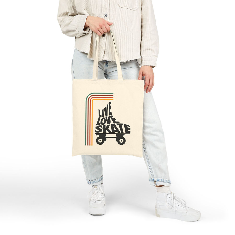 Thumbnail: Roller Derby | Live Love Skate |Totebag