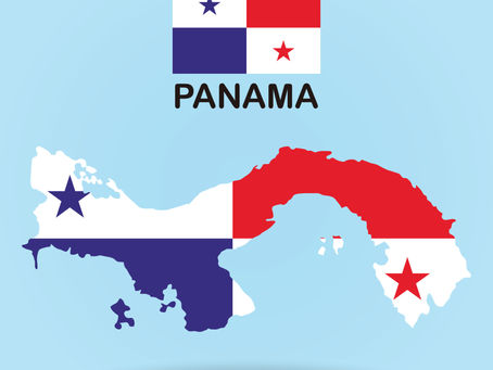 Isthmus of Panama and flag