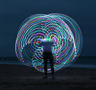LED hula hoop. hoop performer. hoop spinning