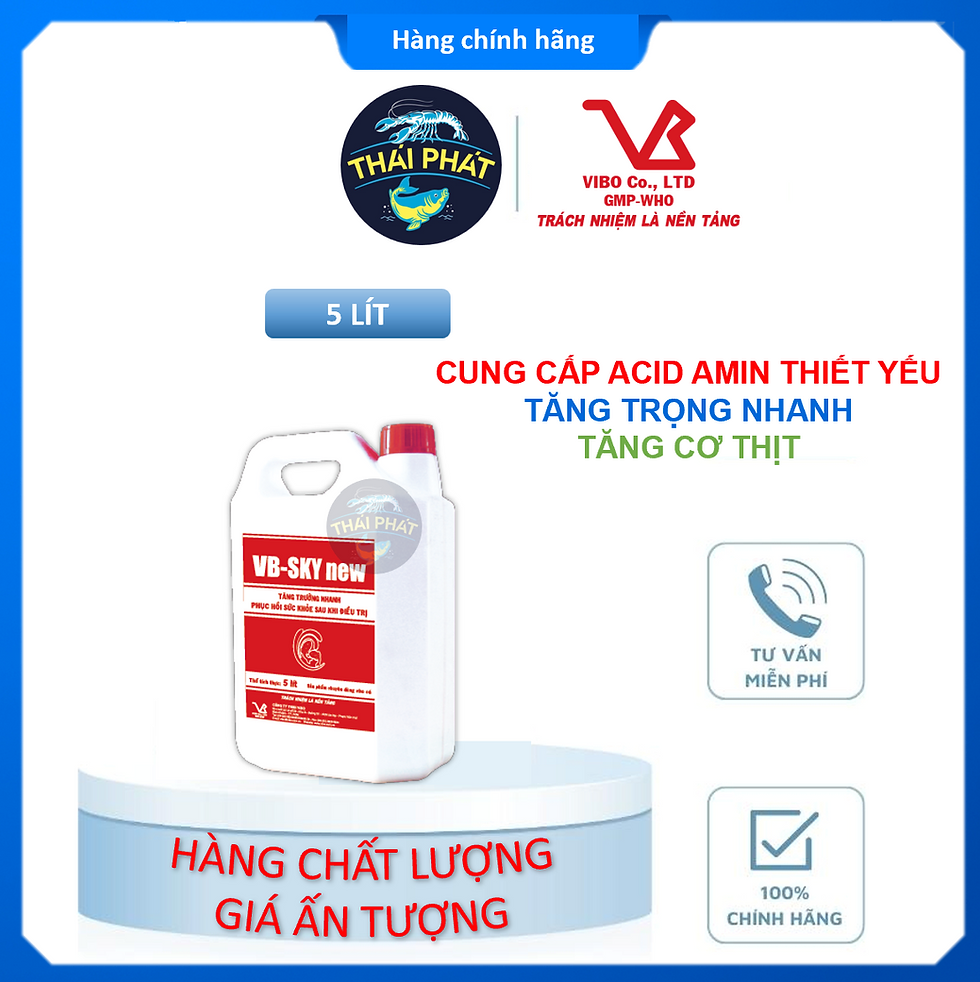 Hình thu nhỏ: VB SKY new - Bổ sung acid amin, tăng trọng nhanh, tăng cơ thịt cá, lươn, ếch