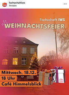 Social Media SharePic für eine Veranstaltung der Fachschaft IWS