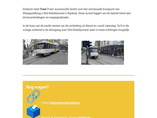 Sint-Katelijnevest terug open!