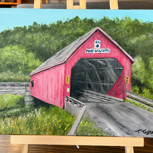 Covered Bridge In New Brunswick