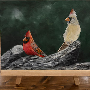 Male and Female Cardinals