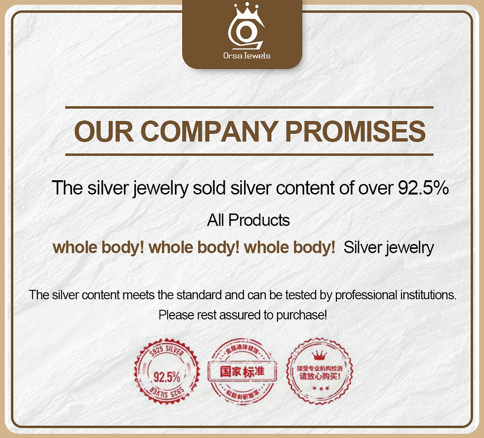 Thumbnail: ORSA JEWELS 925 Silver Flower Shape Blue Sapphire Jewelry Set Clear Cubic Zircon