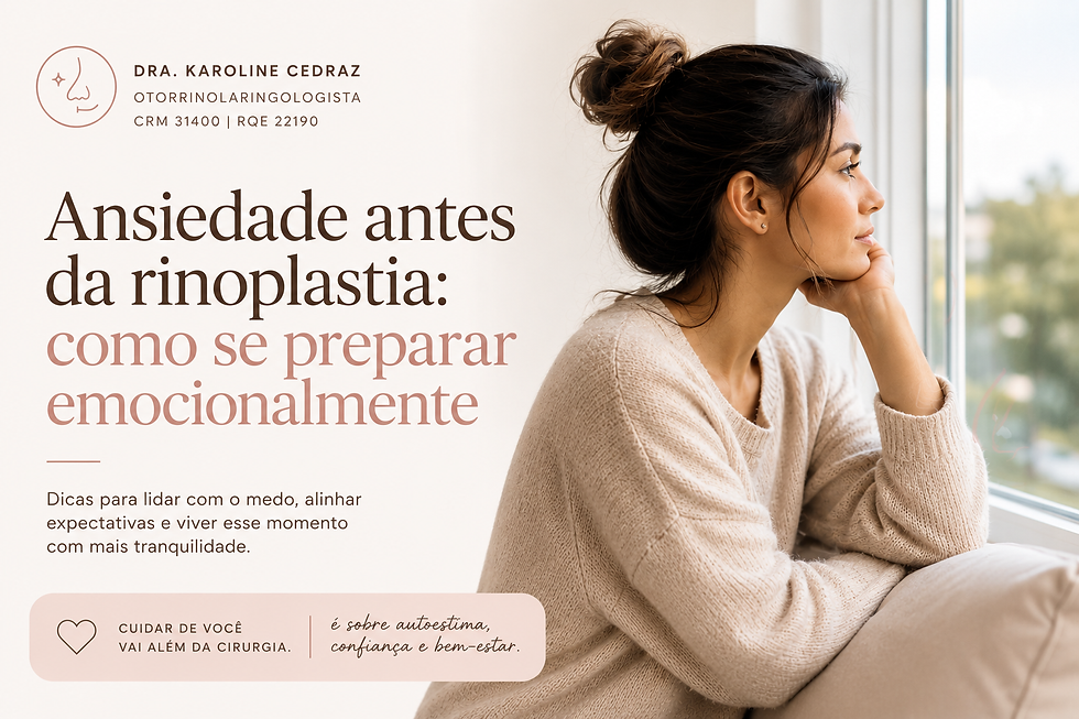 A ansiedade antes da rinoplastia é normal?