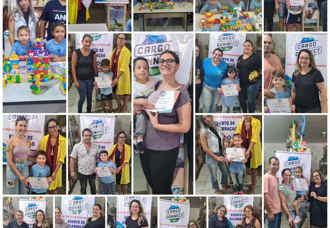 A Escola Municipal Prof. Licurgo de Oliveira Bastos realizou a celebração do Projeto First Lego League, Temporada: CARGO CONNECT. O produto final foi em torno do tema jornada de transportes utilizados em diferentes destinos. Com o tabuleiro “Cargo connectsn” e as peças do jogo “STEAM Park”, as crianças e os pais cumpriram juntos o desafio final com muita diversão, conhecimento, inovação, descoberta, inclusão (participaram 3 autistas e 1 cadeirante) e trabalho em equipe. 