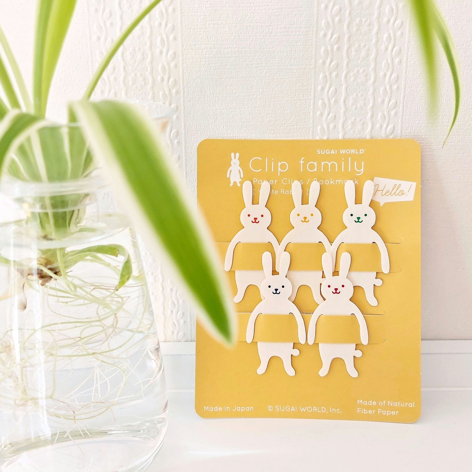 Clips lapin blanc