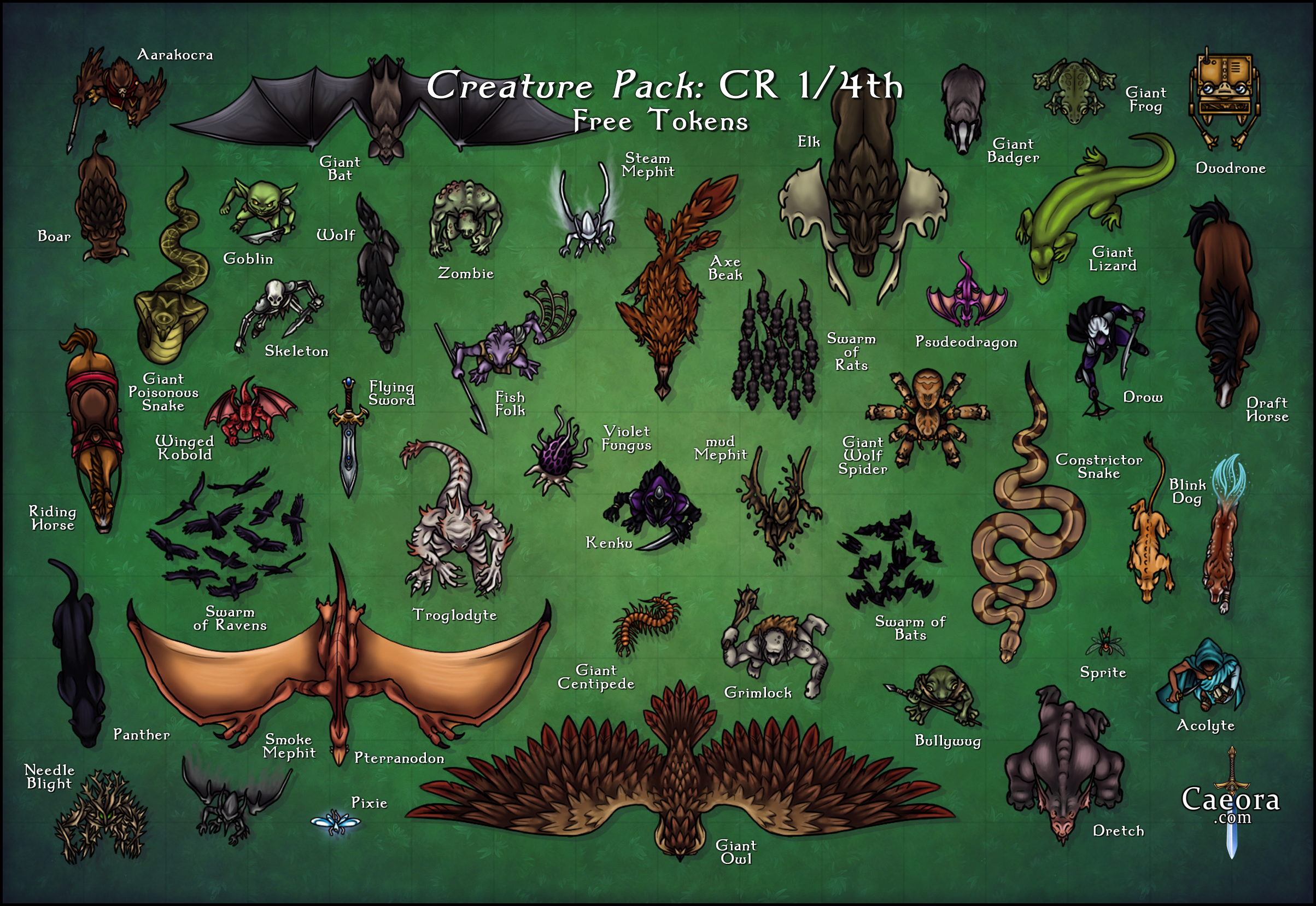 Monster Manual CR 1/4th - Free