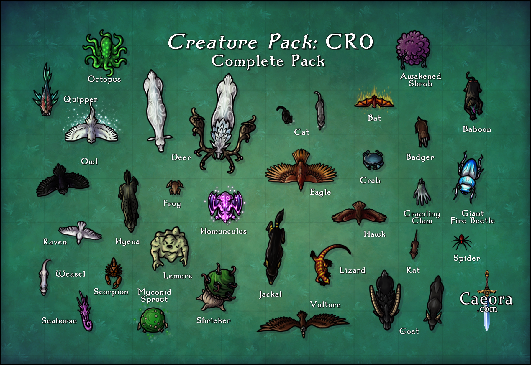 Monster Manual CR 0 - Complete Pack