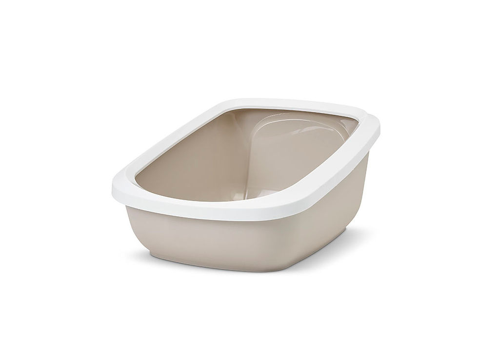 Miniatura: Arenero descubierto Savic Aseo jumbo con borde elevado para gatos