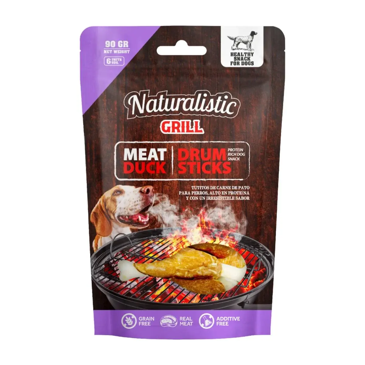 Naturalistic Grill Meat Duck Drumstick, 6 un 90 gr