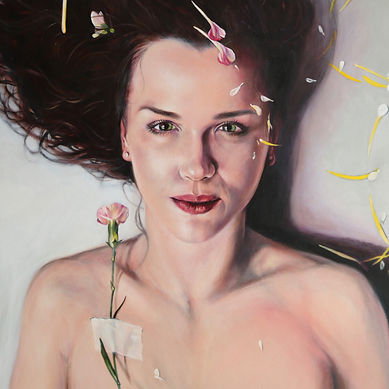 Elizabeth Barden - Hold Tight, acrylic on canvas, 2018