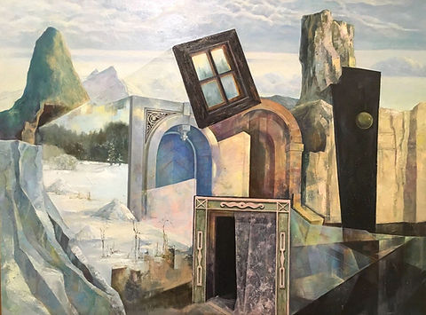 Ekaterina Vostroukhina | Crossing of Spaces | Oil on Canvas | 75 x 100cm | 2015