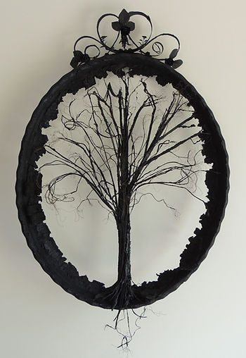 Anna Russell- Smith | Tree of Hope | Recycled tyres | 80 x 105 x 8cm | 2017