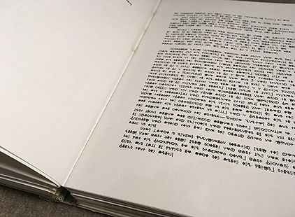 Sheilla Njoto | Script | printed book, manual binding | 20 x 18.4 x 4cm | 2017