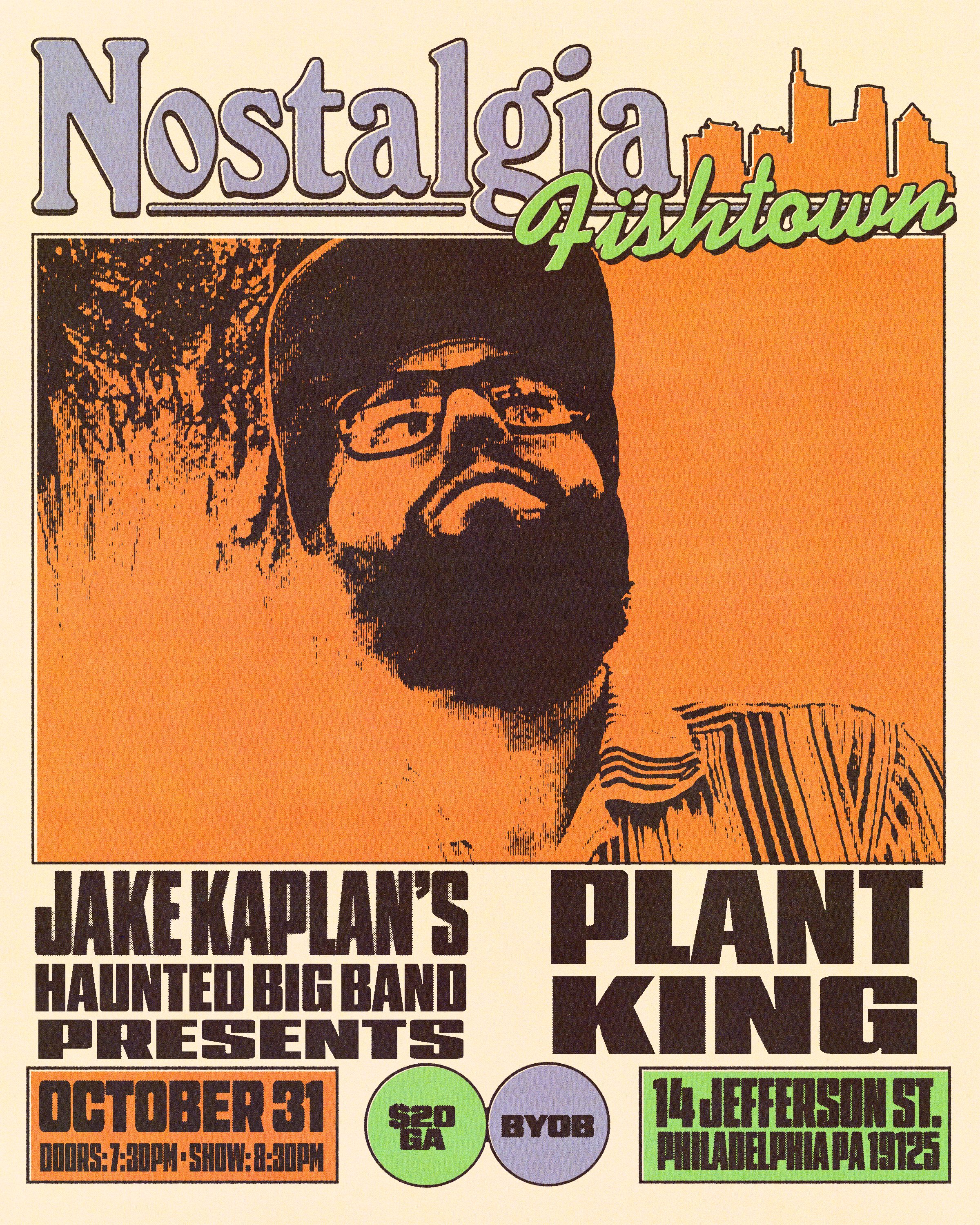The Plant King feat. Jake Kaplan’s Haunted Big Band artwork from Nostalgia Fishtown