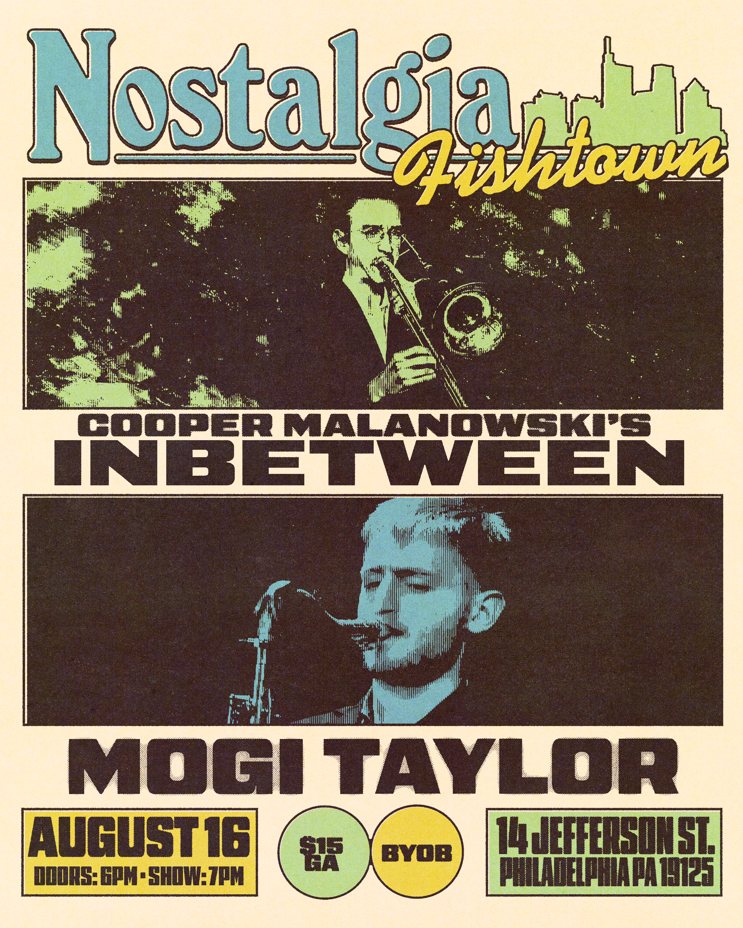 Cooper Malanowski's inBetween & Mogi Taylor artwork from Nostalgia Fishtown