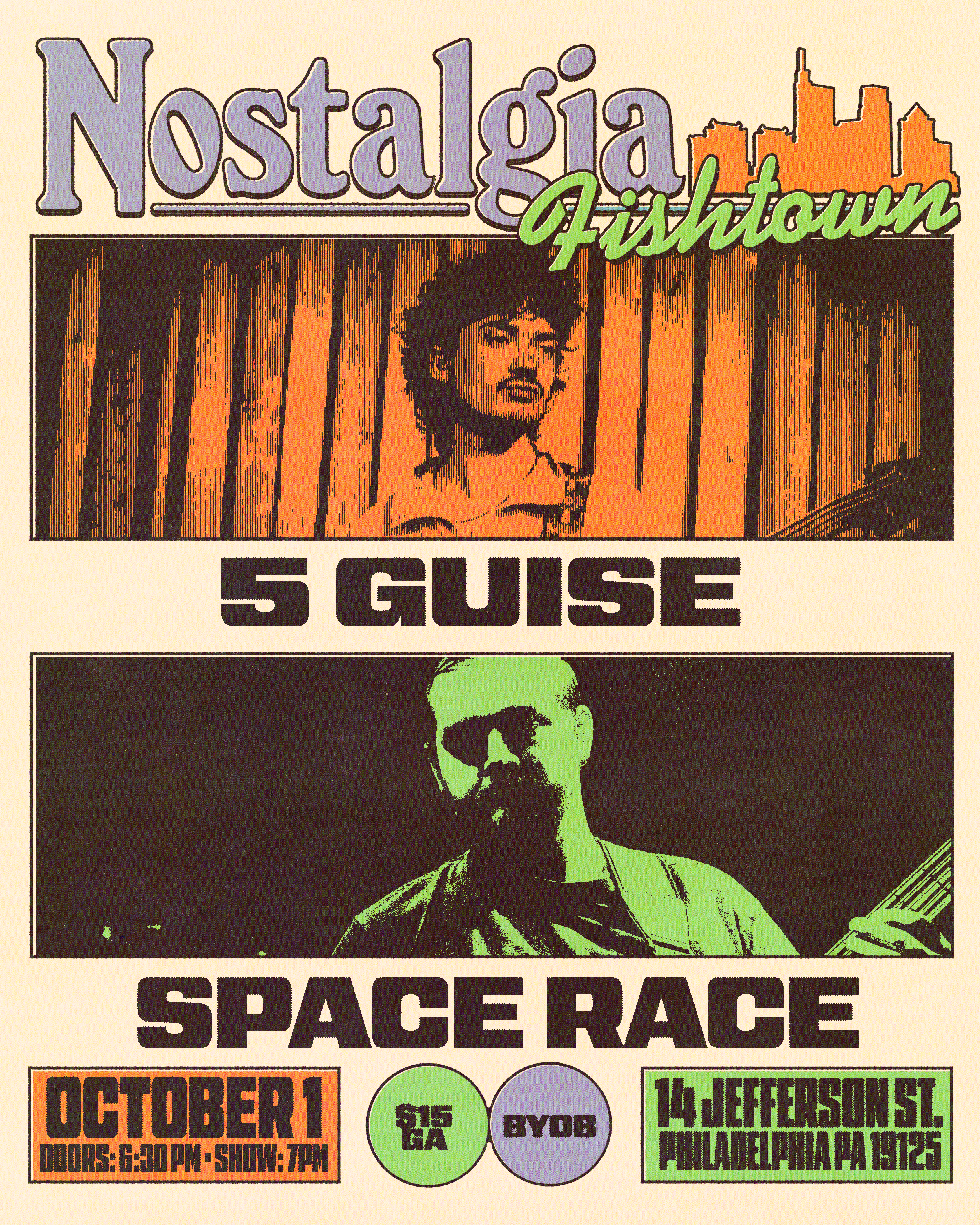 5Guise & Space Race artwork from Nostalgia Fishtown