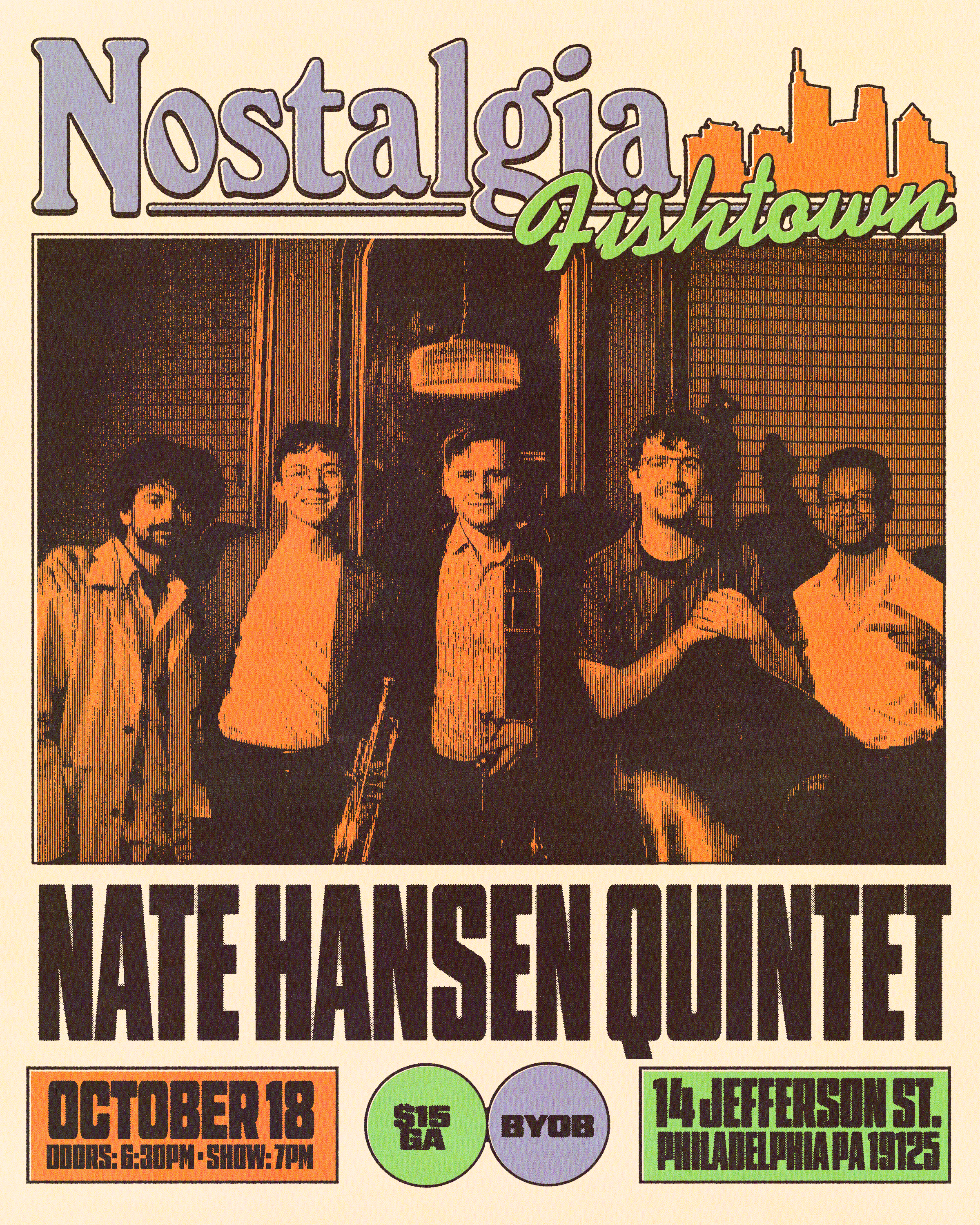 Nate Hansen Quintet artwork from Nostalgia Fishtown
