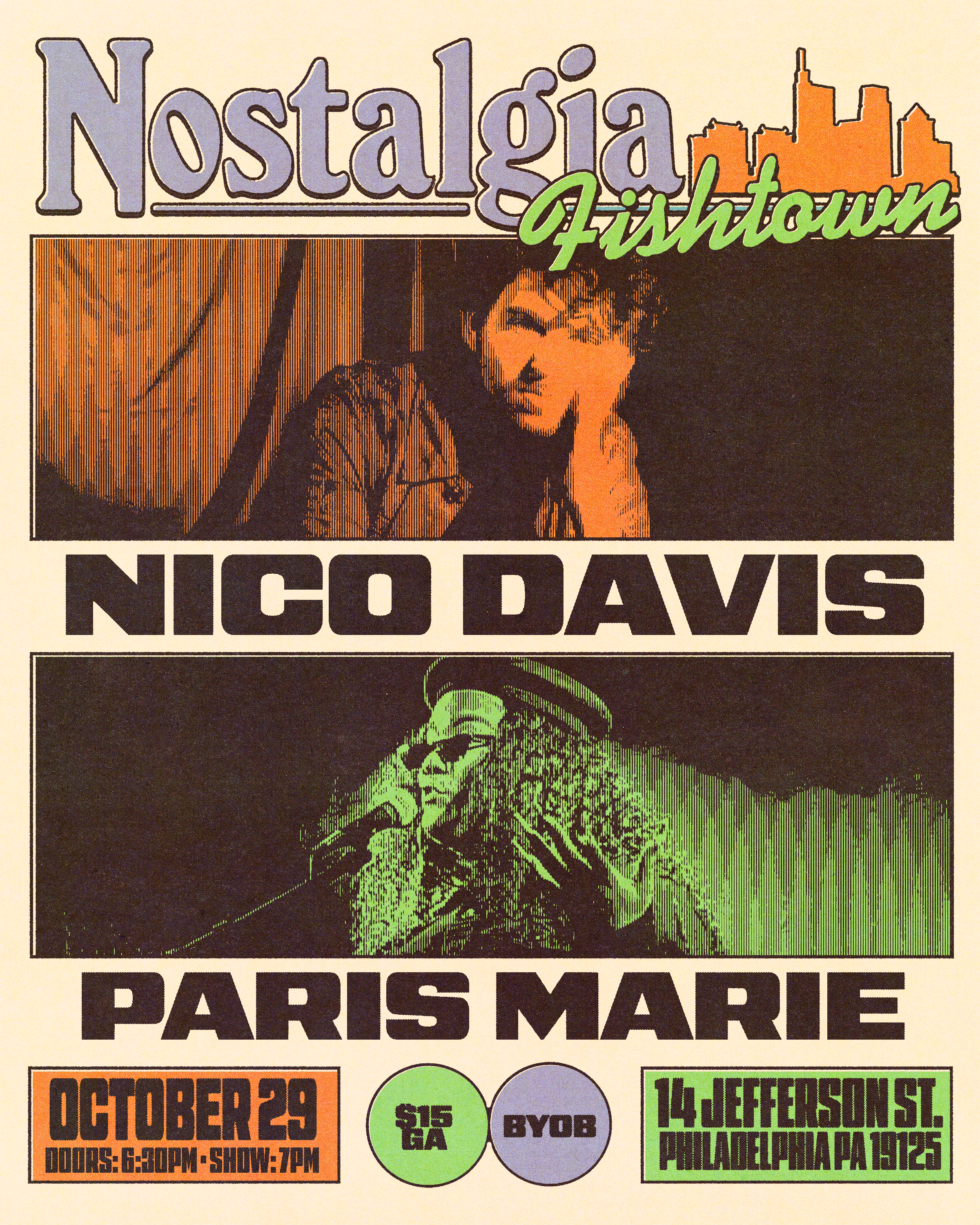 Nico Davis & Paris Marie artwork from Nostalgia Fishtown