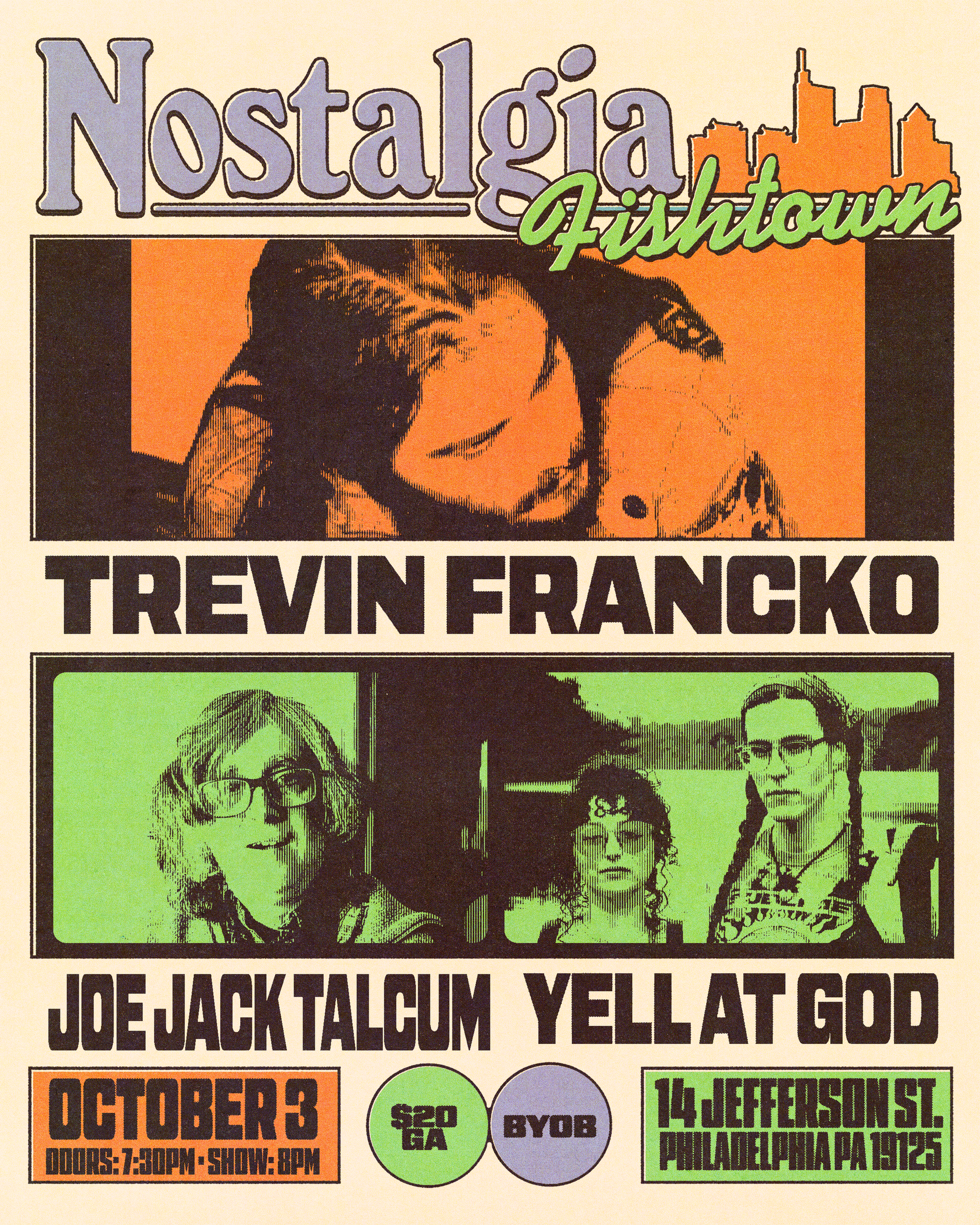 Trevin Francko, Yell at God & Joe Jack Talcum at Nostalgia Fishtown in Philadelphia, PA