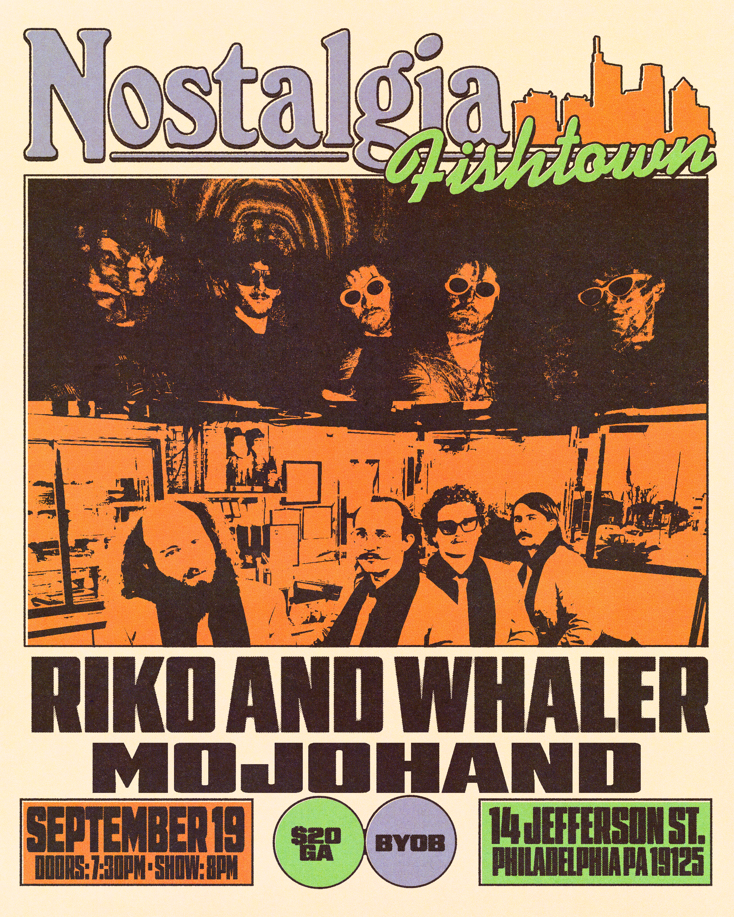 Riko and Whaler Collective & Mojohand artwork from Nostalgia Fishtown